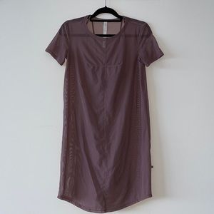 LULULEMON - Burnt Plum Mesh Active Dress with Slip